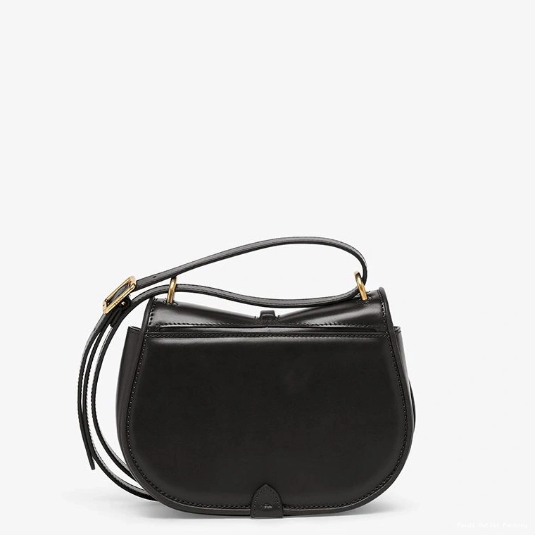 Cheap HOT Leather Fendi Mini In C'mon Bag Black Calf 0824